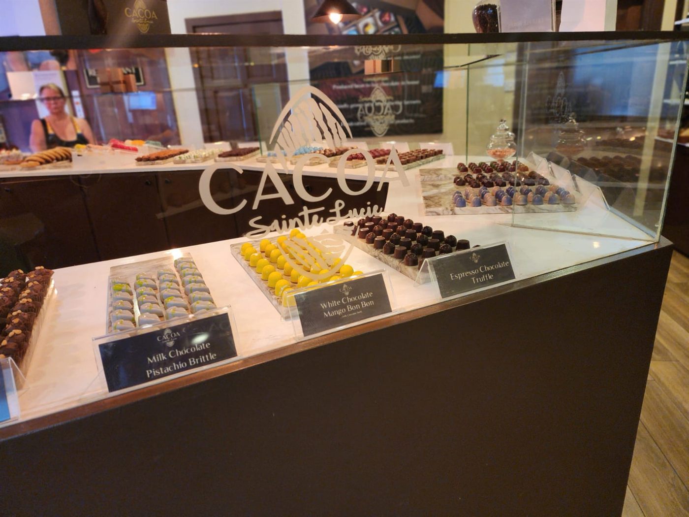 Chocolate truffles at Cacoa Sainte Lucie